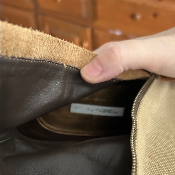 C Label Tan and Cream Heeled Boots - Picture 12 of 16